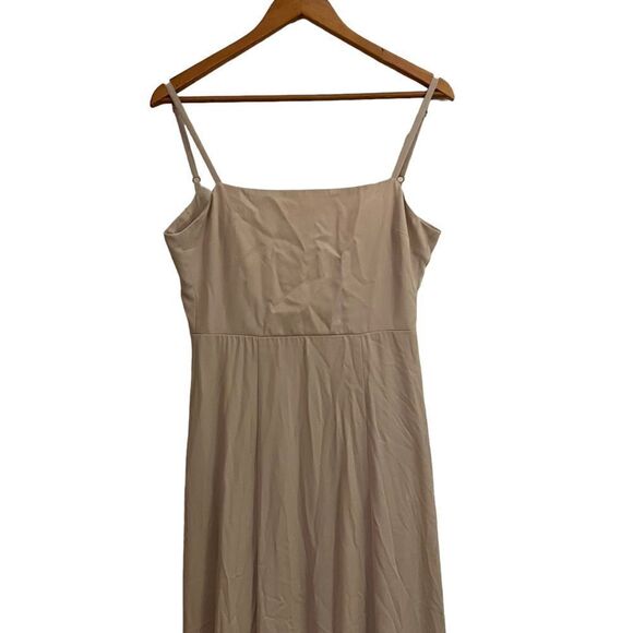 Show Me Your Mumu Lauren Tie Blush Beige Flowy Bridesmaid Event Gown Dress Med - Picture 3 of 10